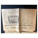 1919 Photographic Book & Collection of Vintage Newspapers