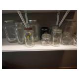 Collection of Assorted Glass Jars and University of Minnesota Mug