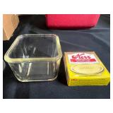 Collection of Vintage Coolers and Canning Jars with Accessories