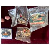 Assorted Pins and Small Jewelry Items Inc Hair Clip, Costume Gold Tone Necklace & More