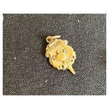 Assorted Pins and Small Jewelry Items Inc Hair Clip, Costume Gold Tone Necklace & More