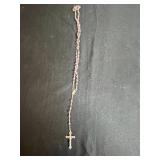 Collection of Vintage Rosary Beads and Cross Pendant