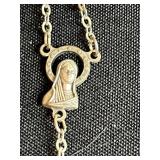 Collection of Vintage Rosary Beads and Cross Pendant
