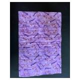 Collection of Quilting Fabrics, Calendar, Vintage Sewing Machine Figurine/Ornament, and Jar of Sewing Notions