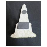 Eclectic Collection of Novelty Items and Souvenirs Inc Lighthouse Figurine, Bells & Miniature Tractor