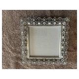 Vintage Collection: Ceramic Jar, Ornate Photo Frame, Embroidered Art, Wood Block