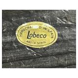 Collection of Decorative Items Including Frames and Iridescent Glass Bowl