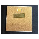 Collection of Decorative Items Including Frames and Iridescent Glass Bowl