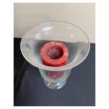 Assortment of Vintage Linens with Jar, Candle, and Gulf Wax