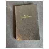 Religious Collection: Bibles, Angel Figurine, Cross, and Framed Embroidery