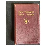 Religious Collection: Bibles, Angel Figurine, Cross, and Framed Embroidery