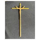 Religious Collection: Bibles, Angel Figurine, Cross, and Framed Embroidery