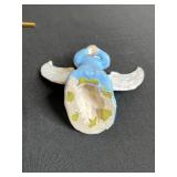 Religious Collection: Bibles, Angel Figurine, Cross, and Framed Embroidery