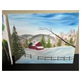 Landscape Paintings and 1 Full-Color Poster (Bells Not Inc)