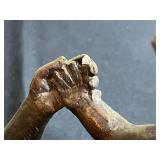 Vintage Bronze Family Sculpture