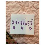 Full SZ Bed w/ Frame & Handcrafted Quilted Bedspread and Pillow Shams Set