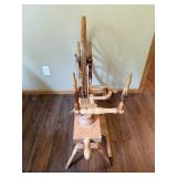 Antique Wooden Spinning Wheel