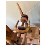 Antique Wooden Spinning Wheel