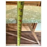 Vintage Wooden Folding Ironing Board with Floral Cover