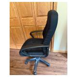 Ergonomic Office Chair with Adjustable Black Fabric