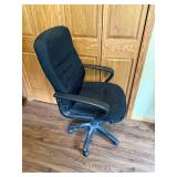 Ergonomic Office Chair with Adjustable Black Fabric