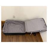 Set of 2 Dark Blue Luggage Bags with Wheels