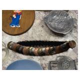 Eclectic Collection: Greeting Cards, Ceramic Dishes, Belt with Metal Accents