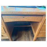 Solid Wood Office Desk - Items on desk NOT included