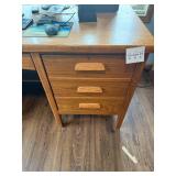 Solid Wood Office Desk - Items on desk NOT included