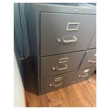 Pair of HON 4-Drawer Vertical File Cabinets