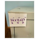 Metal 2-Drawer Filing Cabinet on Wheels