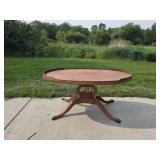 Vintage Wooden Coffee Table with Claw Feet