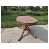Vintage Wooden Coffee Table with Claw Feet