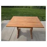 Natural Wood Picnic Table with Benches Set