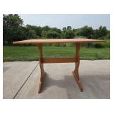 Natural Wood Picnic Table with Benches Set