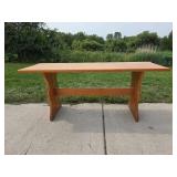 Natural Wood Picnic Table with Benches Set