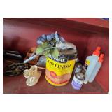 Collection of Various Paints, Solvents, and Wood Finishing Products - content quantities unverified