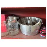 Assorted Vintage Items with Tonka Toy Truck and Wooden School Bus