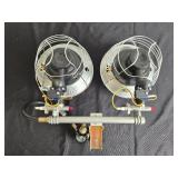 Pair of Industrial Gas-Powered Heaters with Adjustable Regulator