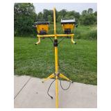 Dual Head Portable Work Light with Stand
