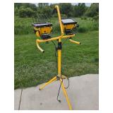 Dual Head Portable Work Light with Stand