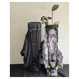 Set of 2 Golf Bags with Clubs - Top Flite Gamer X and Srixon