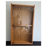 Oak Display Cabinet with Shelves
