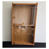 Oak Display Cabinet with Shelves