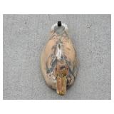 Decorative Rustic Decoy Wooden Ducks, Cutting Board Shaped Wall Hanging and Glass Terrarium