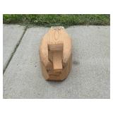 Decorative Rustic Decoy Wooden Ducks, Cutting Board Shaped Wall Hanging and Glass Terrarium