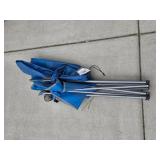 Set of Folding American Flag Camping Chairs with Carry Bags