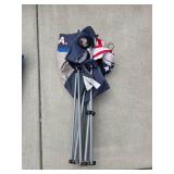 Set of Folding American Flag Camping Chairs with Carry Bags