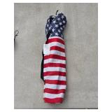 Set of Folding American Flag Camping Chairs with Carry Bags