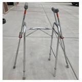 Adjustable Aluminum Crutches and Walker Set